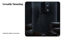 Heavy-Duty Speaker Wall Mount Metal Construction Adjustable Speaker Wall Mount Easy Installation Sleek Design for KTV Owners, Home Theater Enthusiasts, Studio, Bar