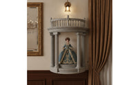 Roman Column Pedestal Marble-Finish Doll Display Stand Elegant Roman Pillar Stand for Hobbyists