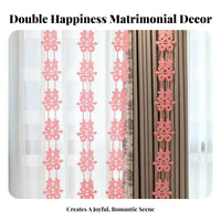 Double Happiness Character banner Traditional Chinese Design nuptial decoration