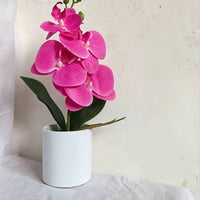 Artificial Flower in Pot Real Touch Fake Flower in Pot Potted Tabletop for Living Room, Office