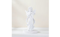 Angel Figurine Small Angel Statue Standing Sculptural Ornament for Shelf
