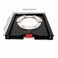 Rotating Seat Base Plate Rotatable Swivel Seat Base with Release Lever Stable Swivel Mount for Recreational Vehicle Builders