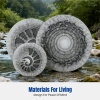 Rain Sound Therapy Flow Drum, Ethnic Percussion, Simulated Flowing Water, Portable Mini Instrument, Dolphin/Conch Pattern