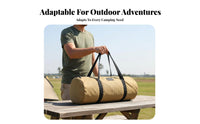 Portable Cylindrical Tent Stake Bag Sturdy Cylindrical Duffel Bag Heavy Duty Outdoor Gear Tear-Resistant for Campers, Hikers, Handymen, Camping, Campsite, Picnics, Garage