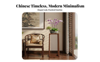 Solid Construction Tall Square Flower Table Stable Structure Plant Stand Elegant Design Display Pedestal Multi-Functional for Homeowners, Tea Enthusiasts, Event Planners, Living Room, Entryway, Corner Space, Party Decoration