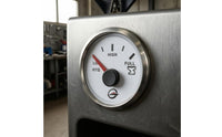 Marine Tank Level Gauge Three-Segment Scale Analog Level Dial Circular Bezel Flush Mount Gauge for Wastewater Systems