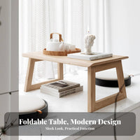 Space-Saving Foldable floor Table Japanese design Foldable floor surface Portable Floor Desk Multi-Functional for Apartment Dwellers, Families with Children, Bay alcove, Small Spaces, Dorm Room, Home Office