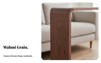 Nordic aesthetic C-Shaped Couch Table Minimalist Design C-Shaped Snack Table Multi-Functional Household Furniture Multifunctional for Apartment Dwellers, Remote Workers, Sofa Side, Living Room, Small Spaces, Home Office