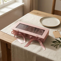 Folding Gift Box Flat Pack Window Gift Box Decorative Top