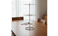 Rotating Jewelry Stand 360-Degree Rotation Multi-Tier Display Rack Space-Saving Rotating Display Stand for Market Stall, Retail Store, Tabletop