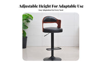 Height-Adjustable Upholstered Wood Shell Task Chair 360-Degree rotate Desk Seat space-saving Size Indoor Seating Round Disc Base for Home Office Users, Students, Women, Study Room, Reception Area, Bedroom