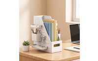 Desktop Organizer with Pegboard Space-Saving Desk Shelf with Pegboard Desktop Organizer Shelf Compact for Students, Study Desks