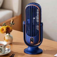 USB Fan with LED Screen Adjustable for Dorm Room, Bedroom, Students