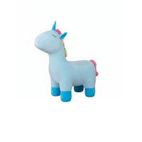Soft and Comfortable Plush mythical creature Ottoman Great Gift concept children's Furniture Multi-Functional creatureShaped Seat Multifunctional for Toddlers, Parents, Adults, Playroom, Nursery, Living Room, Entryway