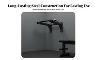 Heavy Duty Wall Mounted Pull up Bar Space-Saving Design Wall Mounted Pull-up Bar Non-Slip Foam Grips Multifunctional Station for Children, Beginners, Strength Training, Bodyweight Exercise, Calisthenics, Full-Body Workout