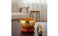 Crystal Sound Bowl 8cm Tone Bowl with Mallet Portable Instrument for Meditation
