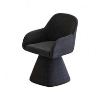 Padded Swivel Makeup Chair Foam Filled Swivel Vanity Chair Back Support Backrest Vanity Stool Comfortable for Bedroom, Beauty Room, Nail Salon