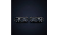 2 Pieces Oem Specifications Front Bumper Grille Insert Sturdy Grille Inserts Long-Lasting Car Part Protection