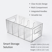 Cabinet Organizer for Housewives with Clear Acrylic Spice Rack Design, Stackable Freestanding for Pantry