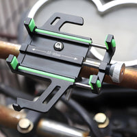 Aluminum Alloy Cycle Phone Mount Navigation Support Motorcycle Phone Holder Secure Hold Electric Bicycle Handlebar Holder Anti-Slip for Cycling, Electric Bike, Motorcycling