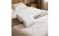 Contoured Memory Foam Sleeping Pillow Textured Side-Lying Support Pillow