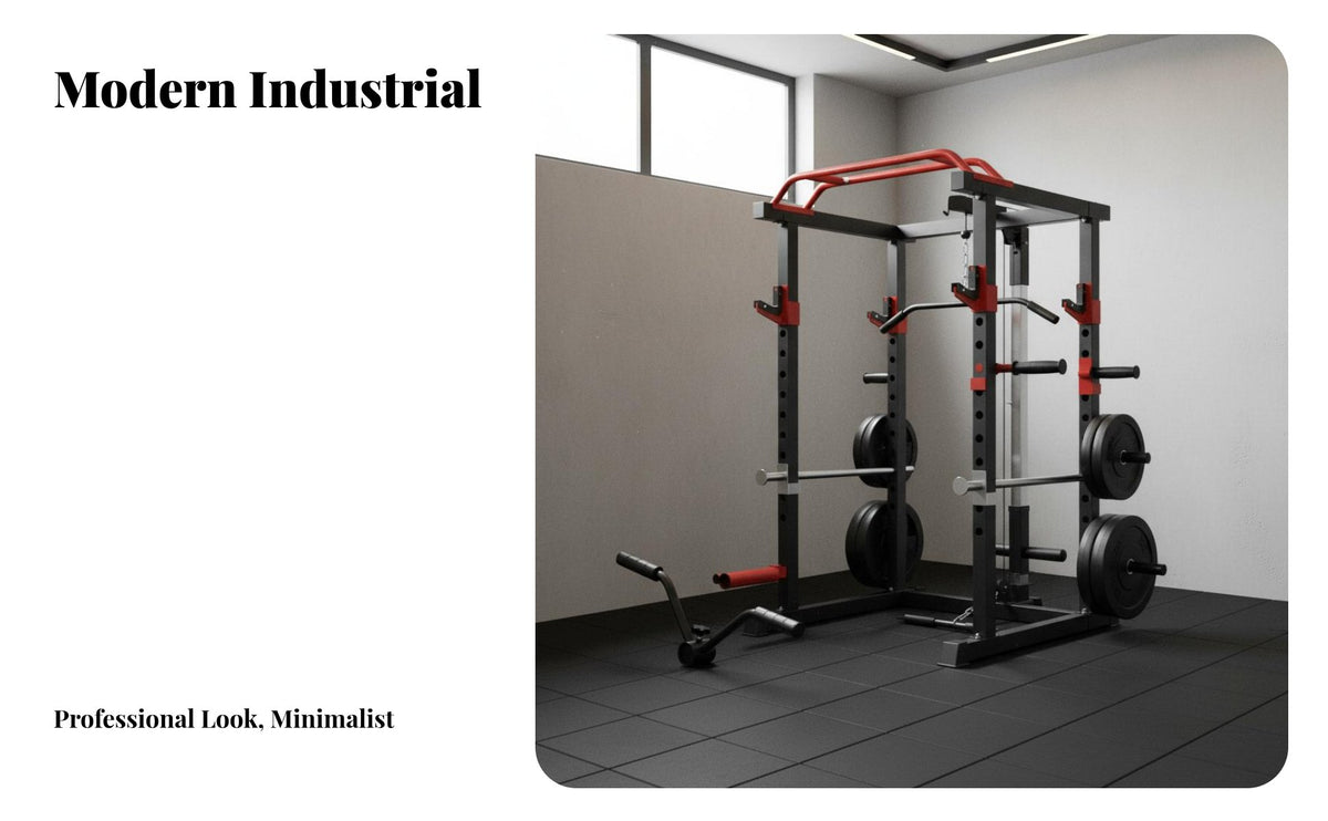 Multi-Function Squat Rack Heavy-Duty Construction Multifunctional Squat Rack Stable Frame Power Cage for Fitness Enthusiasts, Bodybuilders, Home Gym