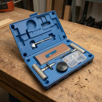 Blue Vacuum Tire Repair Kit Molded Interior Tire Plug Kit Fitted Compartments Roadside Tool Easy to Use