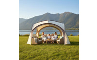 Rainproof Dome Canopy Tent Waterproof Portable Camping Canopy Protection Portable Camping Shelter Option for Families, Groups, Beginners, Picnics, Backyard, Beach