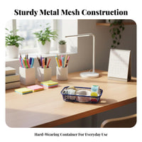 Wireframe holder Space-Saving Desktop Organizer adaptable Use for Desk, Dorm Room