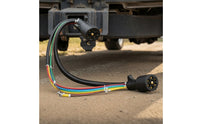 Trailer Wiring Harness Color-Coded 7-Way Trailer Cord Heavy-Duty for RV Towing