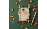 Photo Frame with Leaf Design Ornate Branch Photo Frame Metal Decor for Desk, Living Room, Office