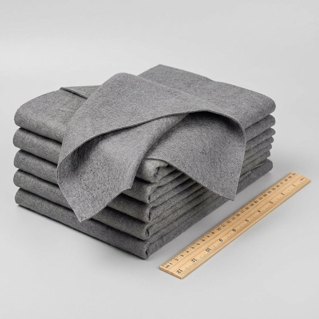 Gray Microfibre Cloth for Glass and Mirrors, Reusable Cleaning Cloths for Window Panes, 30x30cm Lint and Plain Microfiber Design