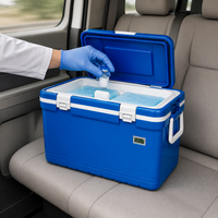 Portable Medical Insulated Cooler Box for Biological Samples, Breast Milk, and Insulin Transport, 33L