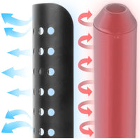 Retro Design Motorcycle Exhaust Heat Guard Long-Lasting Muffler Heat Guard Easy Installation Exhaust Pipe Cover Weather-Resistant for DIY Enthusiasts, Custom Bike Builders