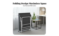 Space-Saving foldable Single Bed Easy to Fold Portable Cot Reinforced Frame Temporary Bedding robustDuty for Adults, Office Workers, Travelers, resting, Small Apartments, Hotel Rooms, Travel