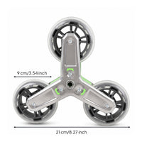 Three-Wheel Caster with PU Wheelsfor Shopping Carts