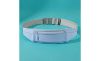 Adjustable Running Waist Bag Buckle Closure Sports Waist Bag Slim Running Fanny Pack Side Compartments for Runners, Fitness Users, Exercise