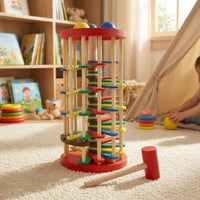 Ball Structure with Hammer Wooden Pound and Tap Bench Developmental