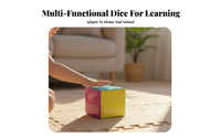 DIY Education Dice Soft Material Hands-on Education Dice Multi-Colored Card Learning Cube for Children, Young Children, Classroom, Playroom