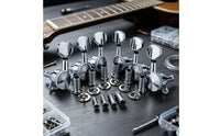 6 Pieces Closed-Gear Guitar Locking Tuners Precision Guitar Tuning Machines with Sealed Housing Easy to Install Locking Tuner Accurate for Guitarists, Luthier