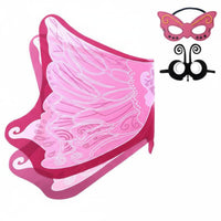 Includes Accessories flutterer Shawl with face covering lively hues flutterer Shawl Set universal size Fairy appendages Lightweight material for children, Girls, young children, Stage Performances, Halloween, Birthday Parties, Music event