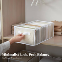 Multicompartment Clothing Box foldable Closet Organizer long-finaling Construction
