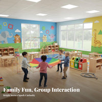 Movement Skill Development Kids Sensory Integration Roller Hand-Eye Coordination Stick and Ball Rolling Toy Long-Lasting Design Ball Push Roller Toy Child-Centered Inspired for Toddlers, Preschoolers, Kindergarten, Indoor, Outdoor, Backyard