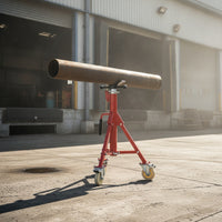tube Stand with Wheels Portable V-Shaped Head tube Stand Hardware for Welders