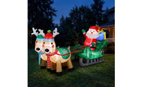 Light-up Santa Sleigh with Reindeer