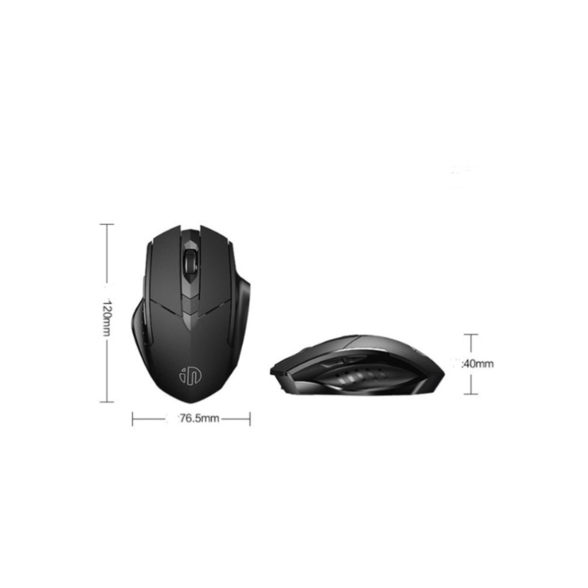 Wide Compatibility Rechargeable Wireless Mouse Adjustable DPI Quiet-Click Mouse for Office, Laptop, Desktop, Gaming