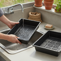 Seedling Tray with Drainage Holes and Humidity Dome, Multi-Size Plant Germination Kit for Succulents, Fruits, and Vegetables