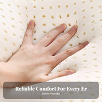 Natural Latex Anti Side Sleeping Pillow Ear Hole Design Cervical Neck Pillow Breathable & Cooling for Back Sleepers, Women, Bedroom, at Home