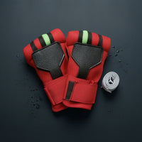 Padded Open-Finger Glove Secure Glove with Wrist Wrap Adjustable Training Gloves Breathable for Boxers