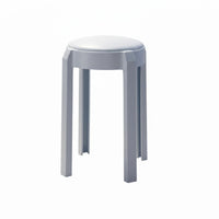 Space-Saving Design Stackable Padded Stool Minimalist Aesthetic Backless Chair Multi-Purpose Indoor Seating Sturdy Construction for Event Hosts, Business Owners, Dining Room, Small Apartment, Restaurant, Kitchen
